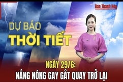 Dự báo thời tiết ngày 29/6: Nắng nóng gay gắt quay trở lại