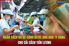 [Bản tin 18h] Ngân sách đã để dành được 680.000 tỷ đồng cho cải cách tiền lương