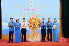 Công đoàn KKT Nghi Sơn và các KCN tỉnh Thanh Hóa kỷ niệm 95 năm ngày thành lập Công đoàn Việt Nam, tôn vinh cán bộ công đoàn cơ sở tiêu biểu
