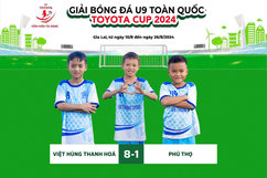 U9 Việt Hùng Thanh Hoá thắng tưng bừng trận ra quân giải Bóng đá U9 toàn quốc 2024