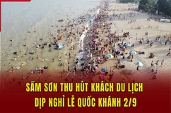 Sầm Sơn thu hút khách du lịch dịp nghỉ lễ Quốc khánh 2/9