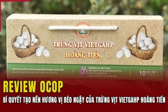 [REVIEW OCOP] Bí quyết tạo nên hương vị béo ngậy của Trứng vịt VietGAHP Hoàng Tiến