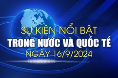 Sự kiện nổi bật trong nước, quốc tế ngày 16/9