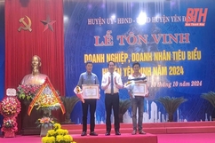 Yên Định: Tôn vinh doanh nghiệp, doanh nhân tiêu biểu năm 2024