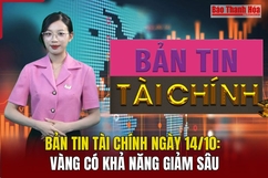 Bản tin Tài chính ngày 14/10: Vàng có khả năng giảm sâu