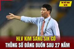 Tin thể thao 18/10 : HLV Kim Sang Sik có thông số đáng buồn sau 27 năm