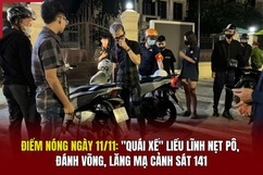 Điểm nóng 11/11: “Quái xế” liều lĩnh nẹt pô, đánh võng, lăng mạ cảnh sát 141