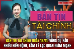 Bản tin Tài chính 18/11: Vàng dự báo nhiều biến động, tâm lý lạc quan giảm