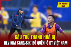 Tin thể thao 30/11: Cầu thủ Thanh Hoá bị HLV Kim Sang-sik “bỏ quên” ở đội tuyển Việt Nam