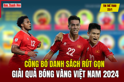 Tin thể thao 23/1: Công bố danh sách rút gọn giải Quả bóng vàng Việt Nam 2024