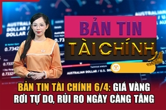 Bản tin Tài chính 6/4: Giá vàng rơi tự do, rủi ro ngày càng tăng