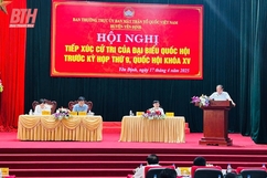 Đoàn ĐBQH tỉnh Thanh Hóa tiếp xúc cử tri huyện Yên Định