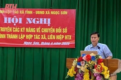 Tuyên truyền các kỹ năng về chuyển đổi số và quy trình thành lập HTX, liên hiệp HTX  