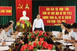Ban Dân tộc HĐND tỉnh giám sát tại huyện Lang Chánh