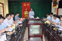 Ban pháp chế HĐND tỉnh giám sát tại huyện Nông Cống