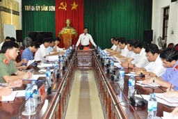 Kiểm tra việc khắc phục những tồn tại, hạn chế trong công tác nội chính, phòng chống tham nhũng,  giải quyết khiếu nại tố cáo tại Thành ủy Sầm Sơn