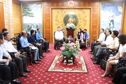 Đoàn đại biểu Bộ Tư pháp, nước CHDCND Lào thăm và làm việc tại Thanh Hóa