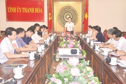 Thường trực Tỉnh ủy giao ban với các ban Đảng