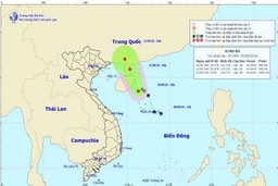 Vùng áp thấp mạnh lên thành áp thấp nhiệt đới, cả nước có mưa dông