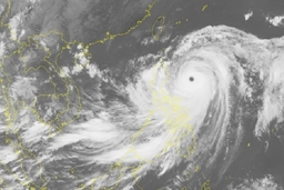 Những hình ảnh về siêu bão Mangkhut