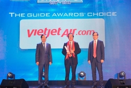 Vietjet tiếp tục được vinh danh “Hãng hàng không tiên phong” tại The Guide Awards 2018