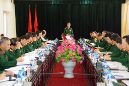 Tổng cục Chính trị Quân đội nhân dân Việt Nam làm việc tại Bộ CHQS tỉnh