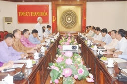 Đoàn cán bộ lãnh đạo Đảng Nhân dân Cách mạng Lào nghiên cứu thực tế tại tỉnh Thanh Hoá