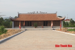 Hoàn thành xây dựng đền thờ chính, Đền thờ Đào Duy Từ, đáp ứng nhu cầu văn hoá tâm linh của du khách thập phương