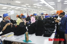 99,2% người lao động làm việc tại Khu Kinh tế Nghi Sơn và các khu công nghiệp có việc làm thường xuyên
