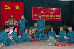Trường Quân sự Thanh Hóa tổ chức Hội thi các bài hát trong quân đội