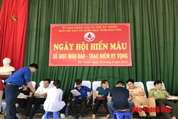 Gần 700 người tham gia Ngày hội hiến máu tình nguyện huyện Bá Thước 2019