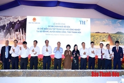 Thủ tướng Nguyễn Xuân Phúc dự lễ khởi công dự án chăn nuôi bò sữa và chế biến sữa tập trung quy mô công nghiệp tại Thanh Hóa