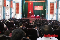 Đại biểu HĐND tỉnh tiếp xúc cử tri huyện Hà Trung