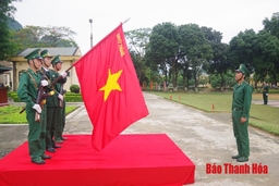 BĐBP Thanh Hóa: 150 chiến sỹ mới tuyên thệ dưới quân kỳ Quyết thắng