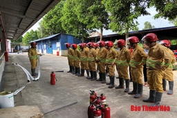 Thực tập phương án phòng cháy chữa cháy tại Công ty TNHH Giầy Alina Việt Nam