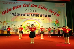 Huyện Quan Sơn tổ chức Diễn đàn trẻ em năm 2019