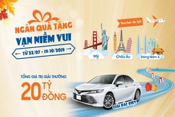 Trúng thưởng Ô tô Toyota Camry cùng hàng ngàn quà tặng hấp dẫn từ Sacombank