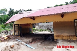 Ngành giáo dục Quan Sơn thiệt hại nặng nề do mưa lũ