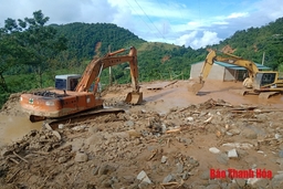 Huyện Mường Lát khẩn trương khắc phục thiệt hại do mưa lũ, ổn định đời sống nhân dân