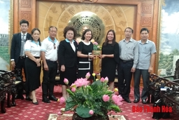 Phó Chủ tịch UBND tỉnh Lê Thị Thìn làm việc với Hiệp hội Doanh nhân Việt Nam ở nước ngoài