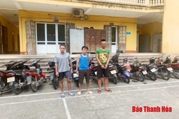Công an TP Thanh Hóa triệt xóa ổ nhóm chuyên trộm cắp xe máy