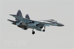 Nga điều Su-35 biểu diễn tại liên hoan hàng không vũ trụ ở Thổ Nhĩ Kỳ