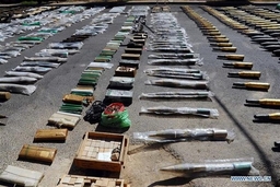 Quân đội Syria phát hiện nhiều vũ khí ở khu vực phía Nam