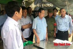 Đoàn công tác của Bộ Nông nghiệp và Phát triển nông thôn kiểm tra công tác phòng, chống dịch tả lợn Châu Phi tại Thanh Hóa