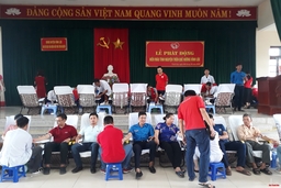Huyện Vĩnh Lộc: Hơn 600 người tham gia hiến máu tình nguyện