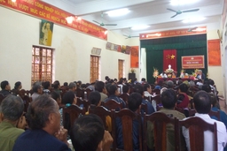 Đại biểu HĐND tỉnh tiếp xúc cử tri huyện Yên Định
