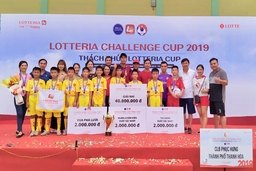 Thanh Hóa giành vị trí á quân giải bóng đá thiếu nhi toàn quốc “Thách thức Lotteria Cup 2019”
