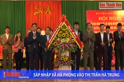 Sáp nhập  xã Hà Phong vào thị trấn Hà Trung