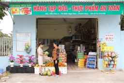 Huyện Nga Sơn phát triển hệ thống cửa hàng cung ứng thực phẩm an toàn