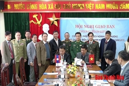 Giao ban công tác quản lý biên giới Thanh Hóa - Hủa Phăn năm 2019